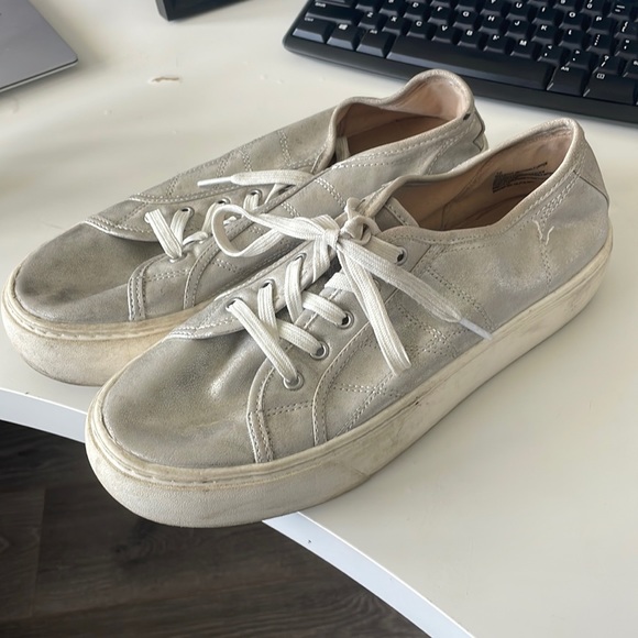 A New Day silver platform sneakers Sz 10 - Picture 1 of 8